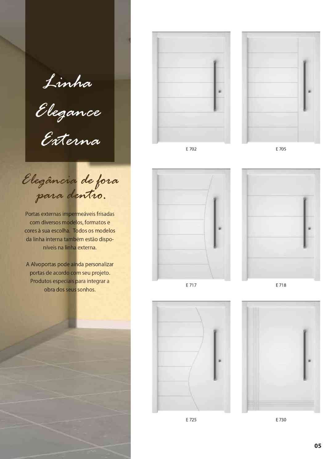 Portas Linha Elegance Externa Catalogo