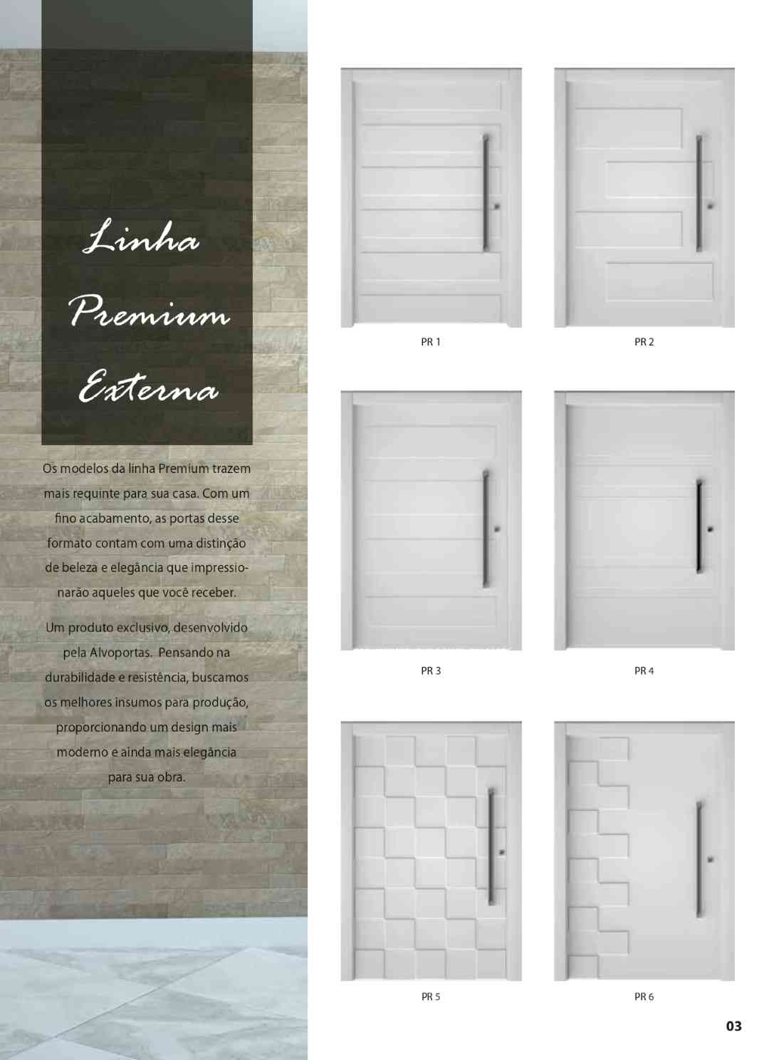 Portas Linha Premium Externa Catalogo
